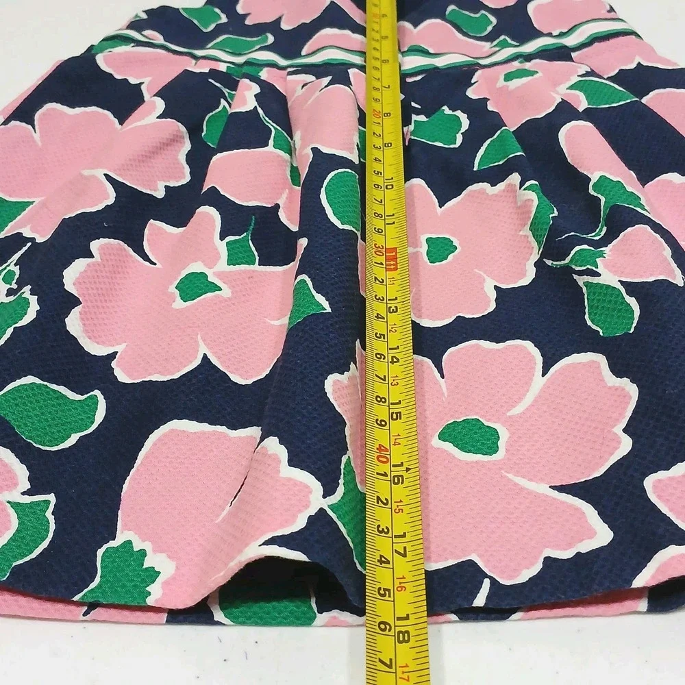 Janie and Jack Floral Seersucker Dress‎ 2T Navy Pink Coastal Preppy Sleeveless